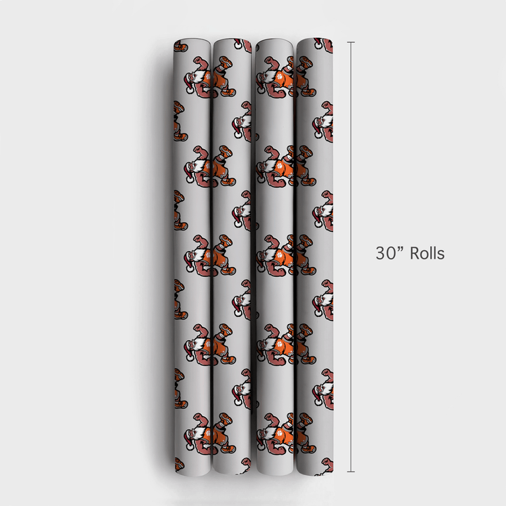 Deck the Court – Clemson Style - Wrapping Paper - Aspen & Arlo
