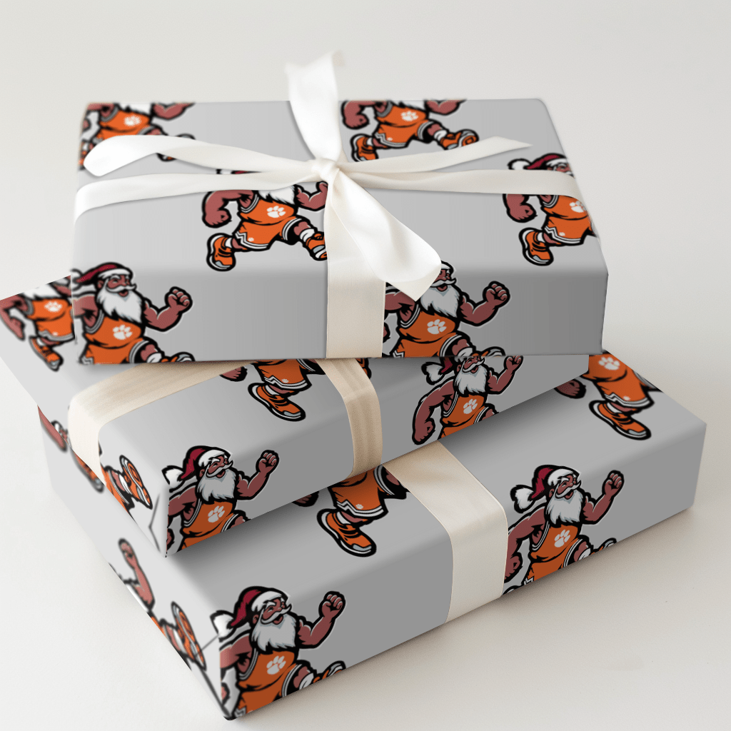 Deck the Court – Clemson Style - Wrapping Paper - Aspen & Arlo