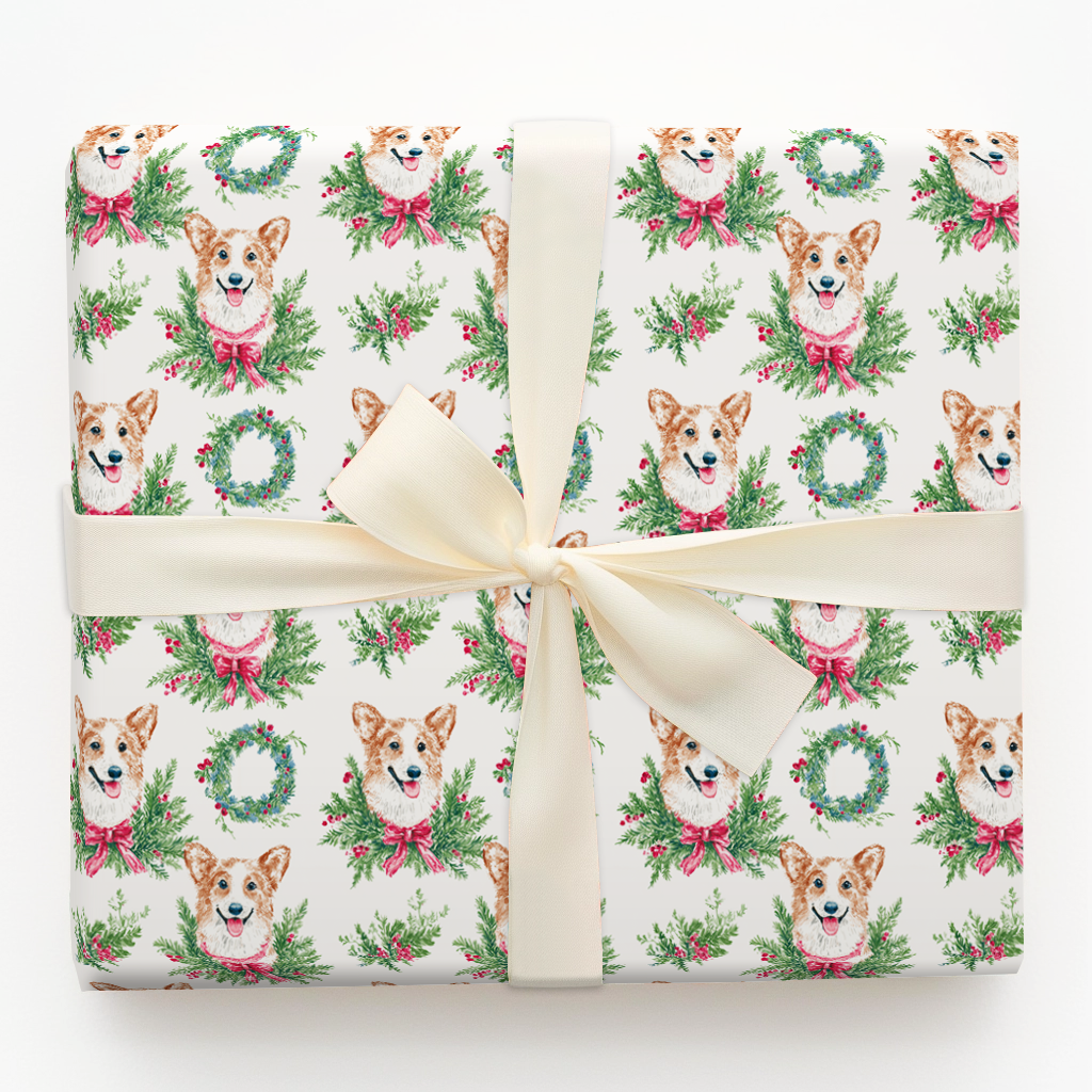 Corgis & Christmas Greens