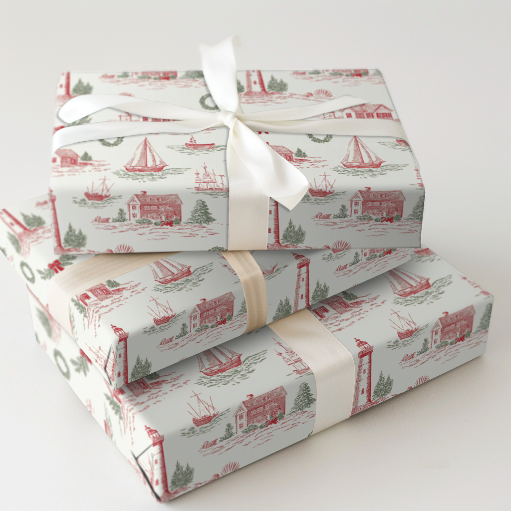 Coastal Christmas Toile