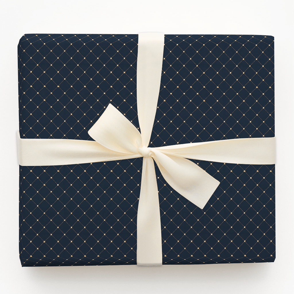 Midnight Lattice - Wrapping Paper - Aspen & Arlo