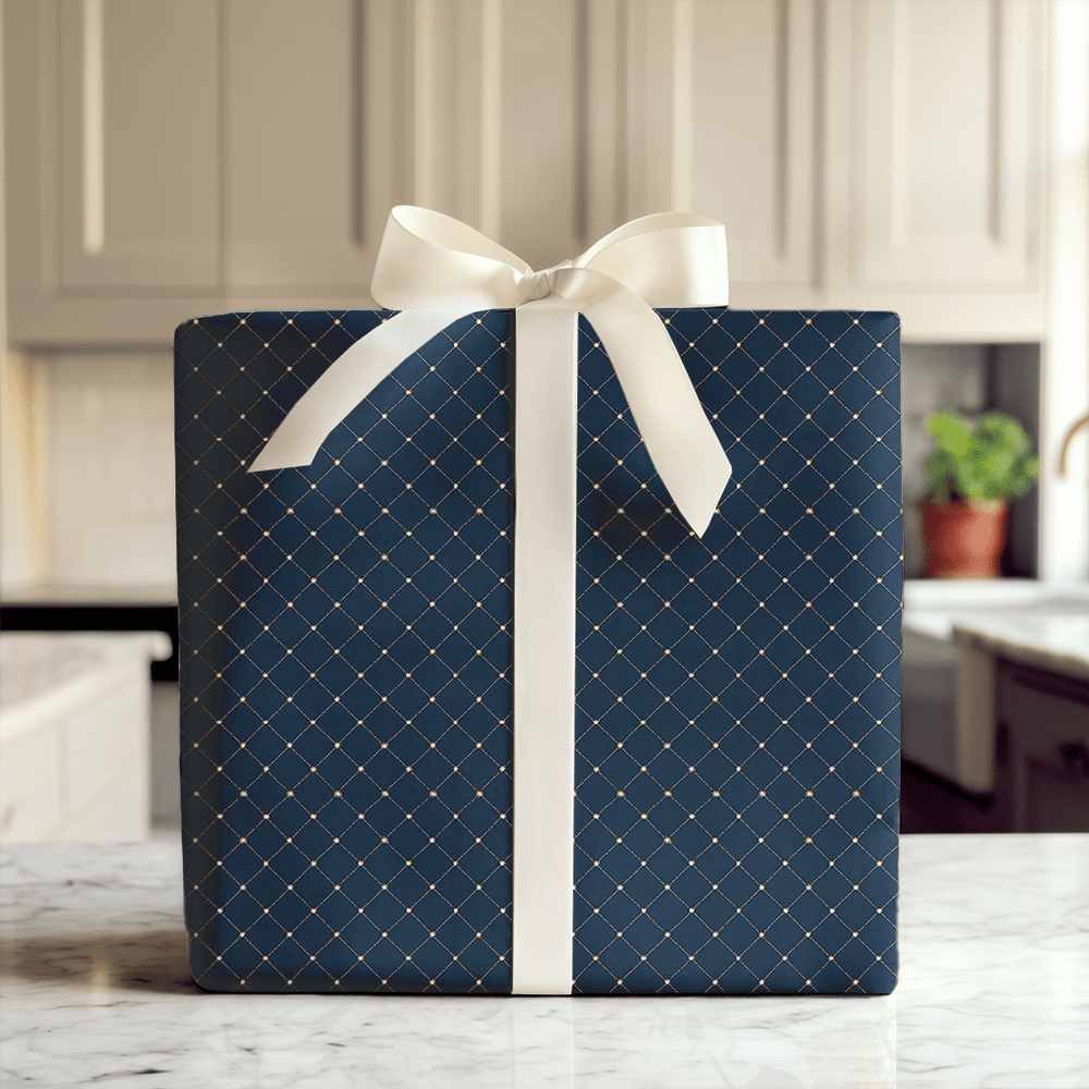 Midnight Lattice - Wrapping Paper - Aspen & Arlo