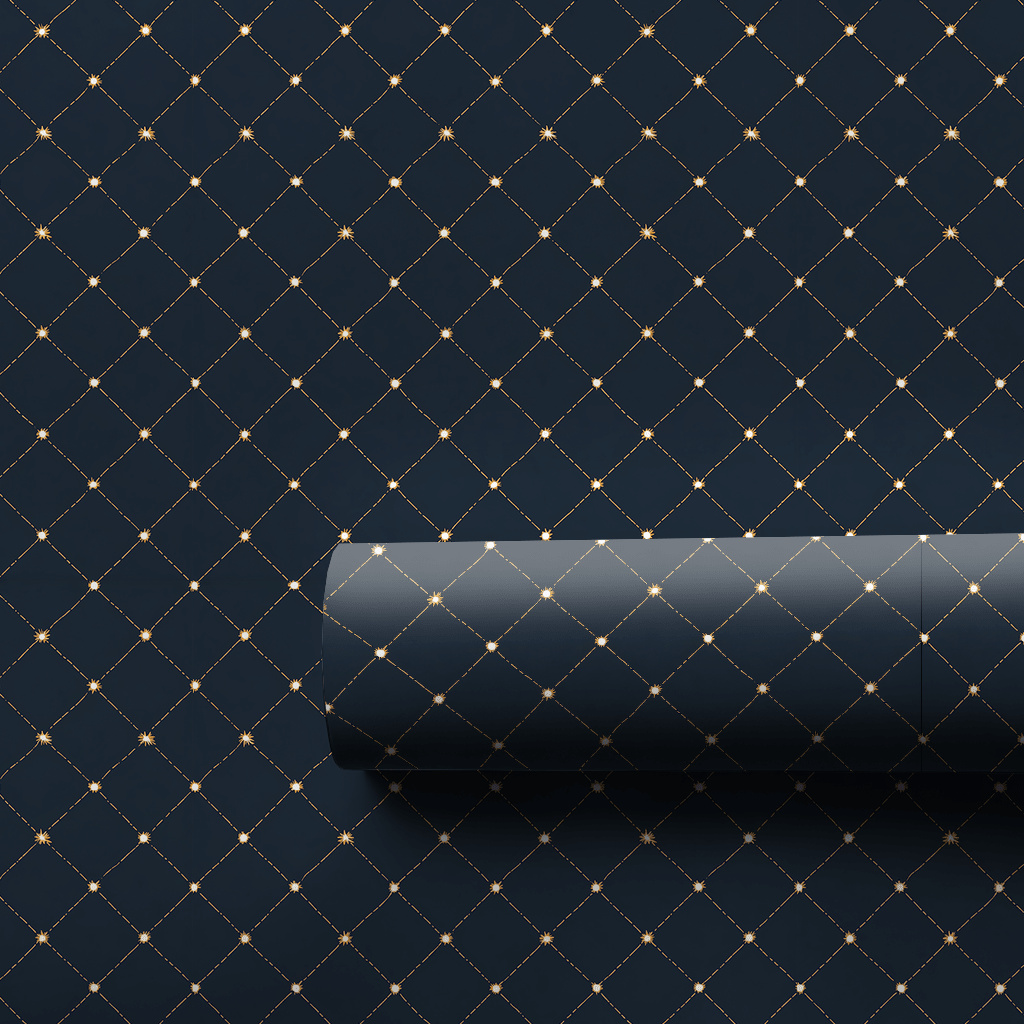 Midnight Lattice - Wrapping Paper - Aspen & Arlo