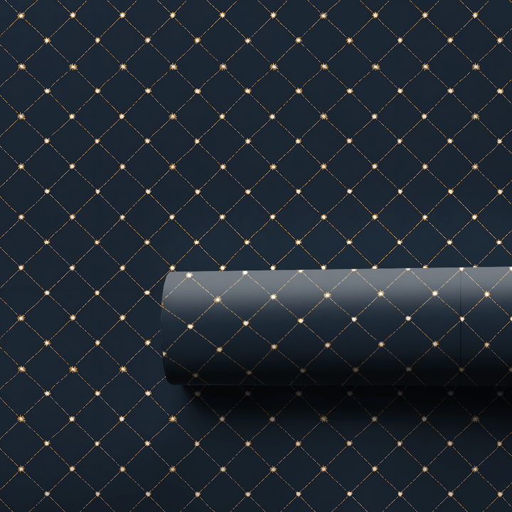 Midnight Lattice - Wrapping Paper - Aspen & Arlo