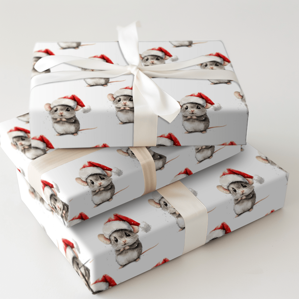 Checking It Mice - Wrapping Paper - Aspen & Arlo