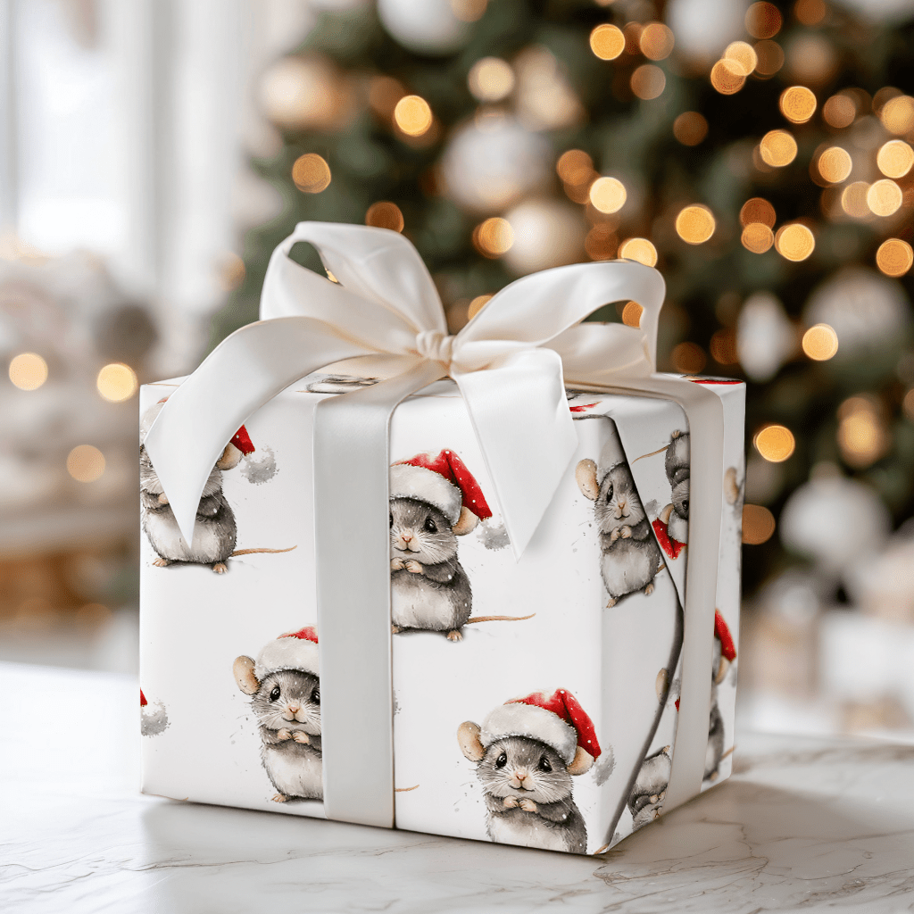 Checking It Mice - Wrapping Paper - Aspen & Arlo