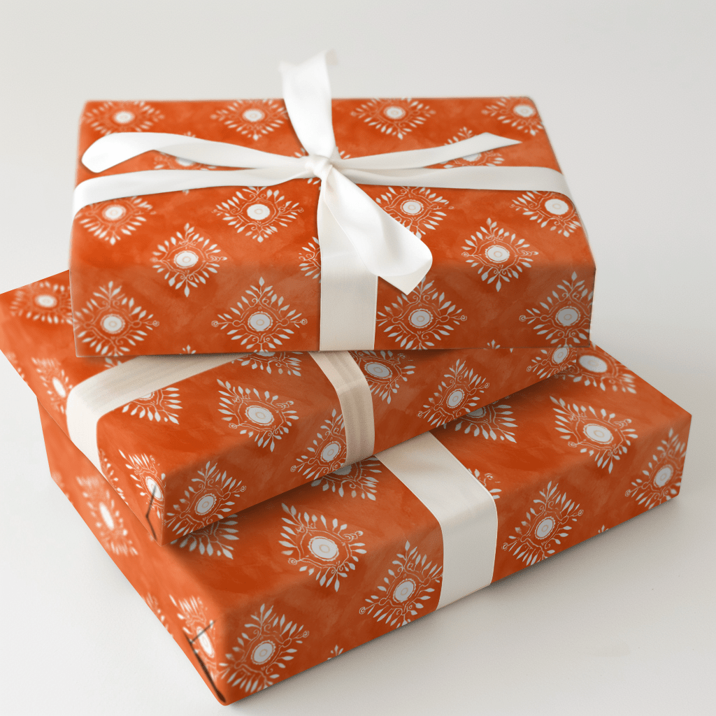 Umber Bobbin - Wrapping Paper - Aspen & Arlo