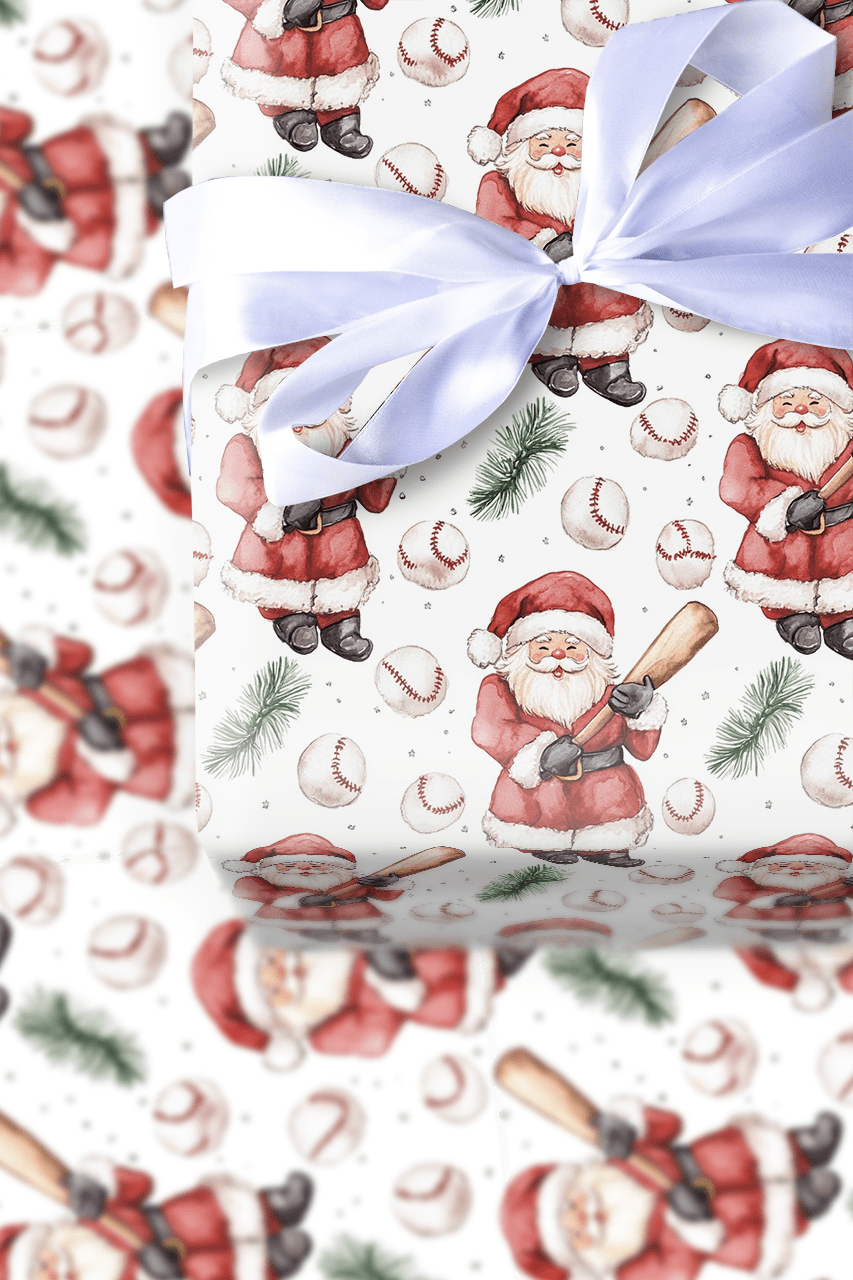 Nick at Bat - Wrapping Paper - Aspen & Arlo