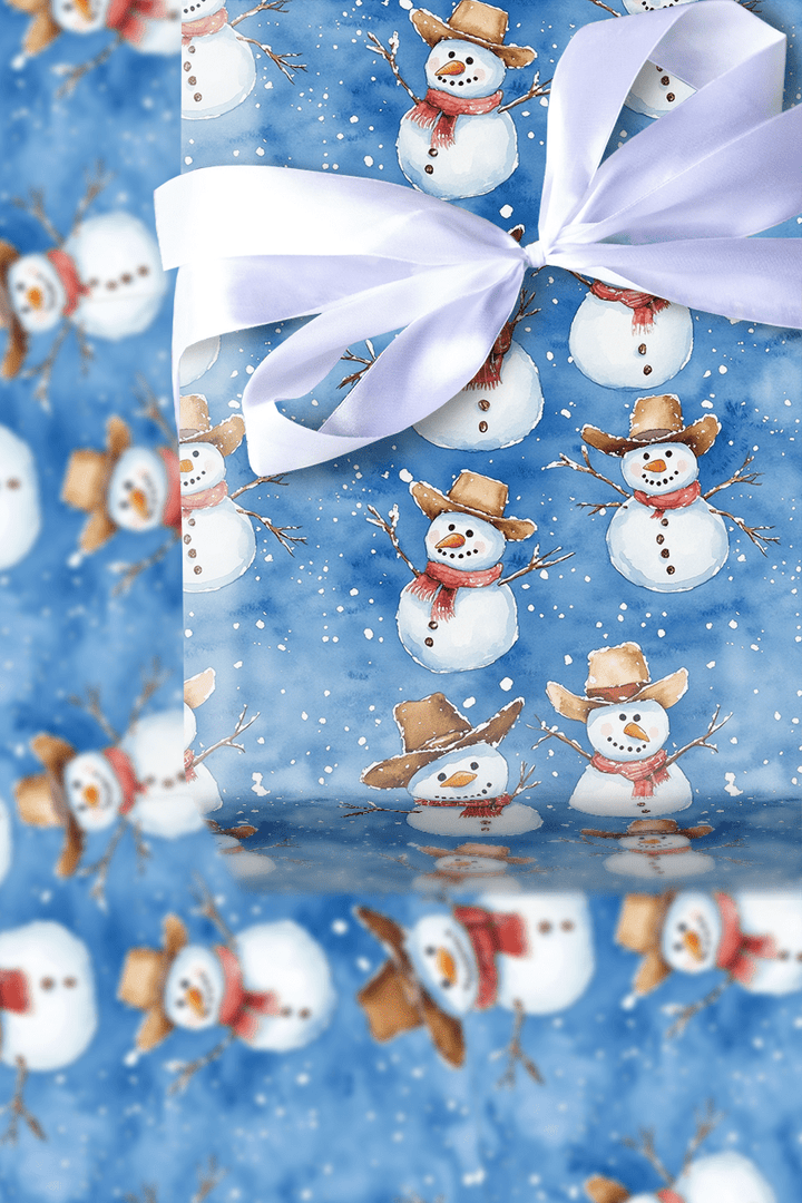Snowmen on the Farm - Wrapping Paper - Aspen & Arlo
