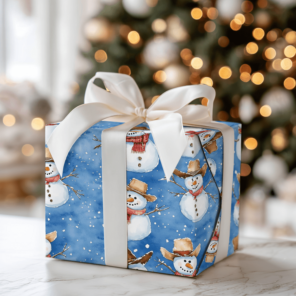 Snowmen on the Farm - Wrapping Paper - Aspen & Arlo