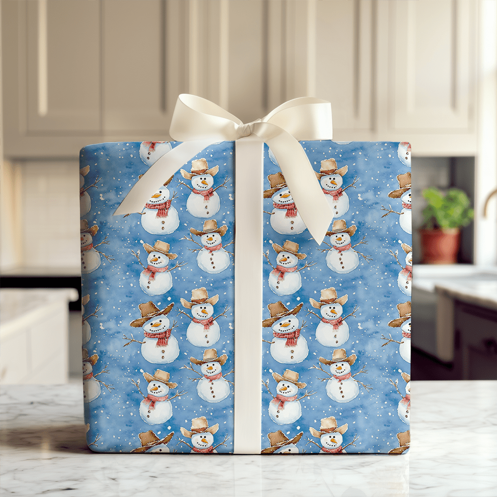 Snowmen on the Farm - Wrapping Paper - Aspen & Arlo