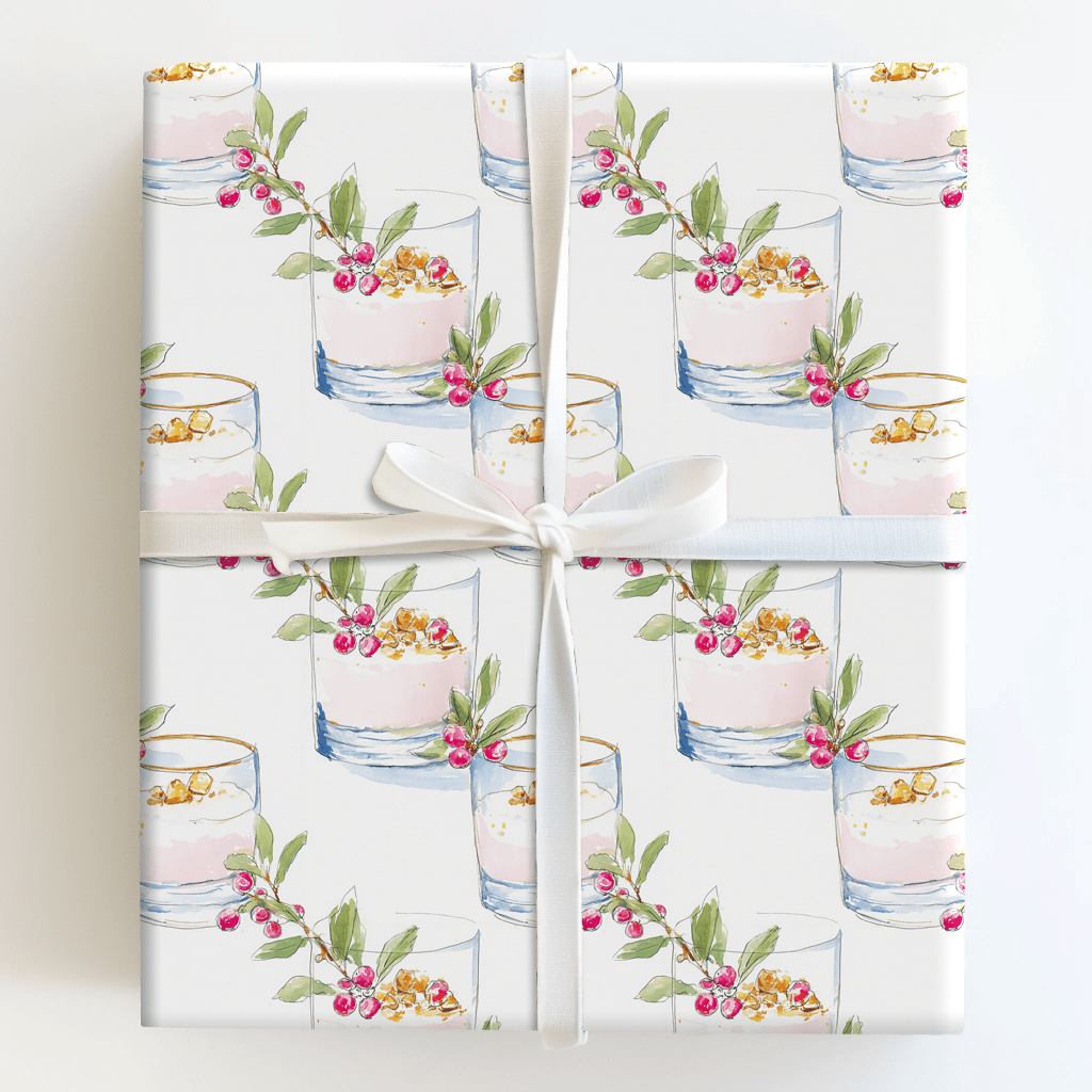 Bubbly Under the Mistletoe - Wrapping Paper - Aspen & Arlo