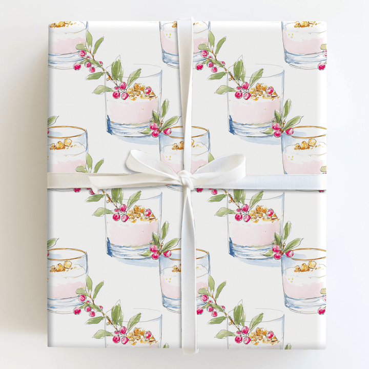 Bubbly Under the Mistletoe - Wrapping Paper - Aspen & Arlo