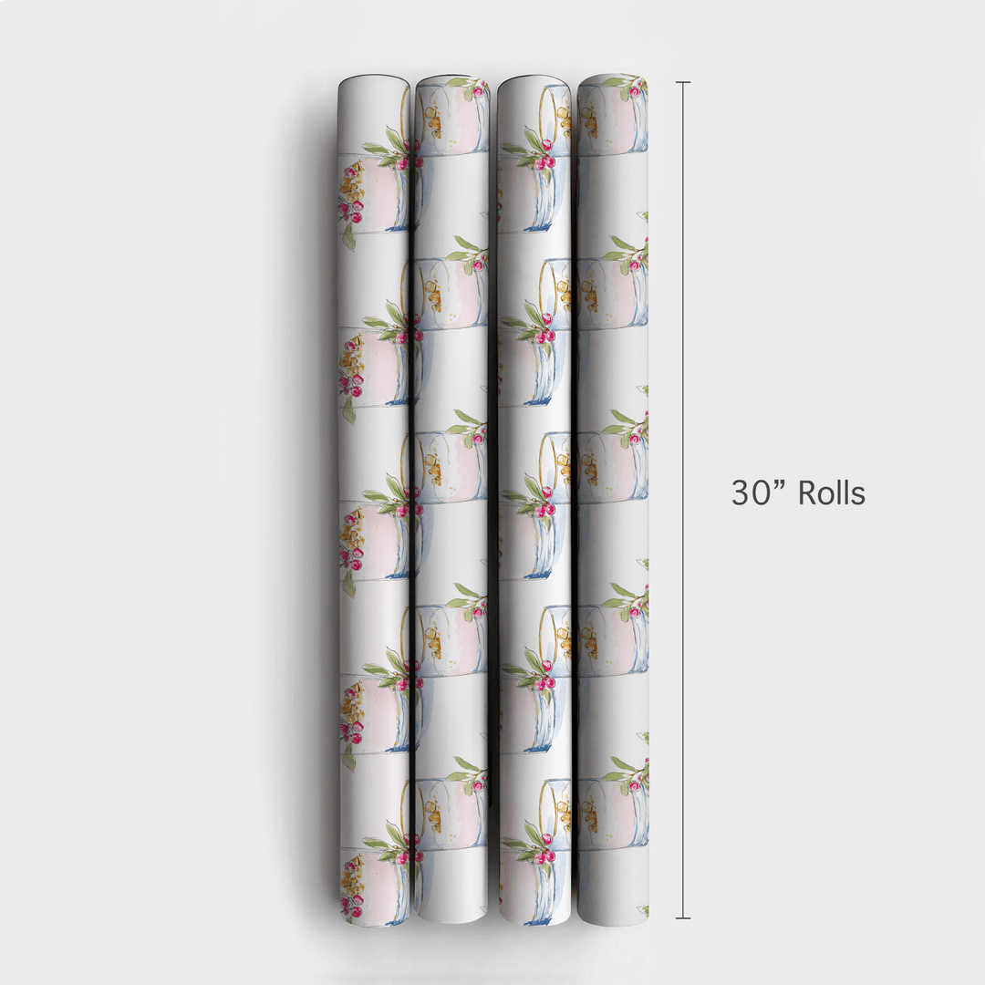 Bubbly Under the Mistletoe - Wrapping Paper - Aspen & Arlo