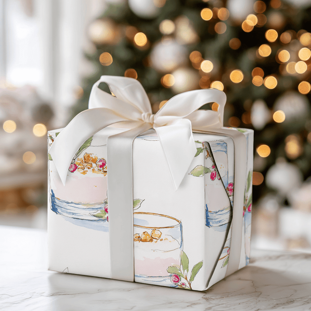Bubbly Under the Mistletoe - Wrapping Paper - Aspen & Arlo