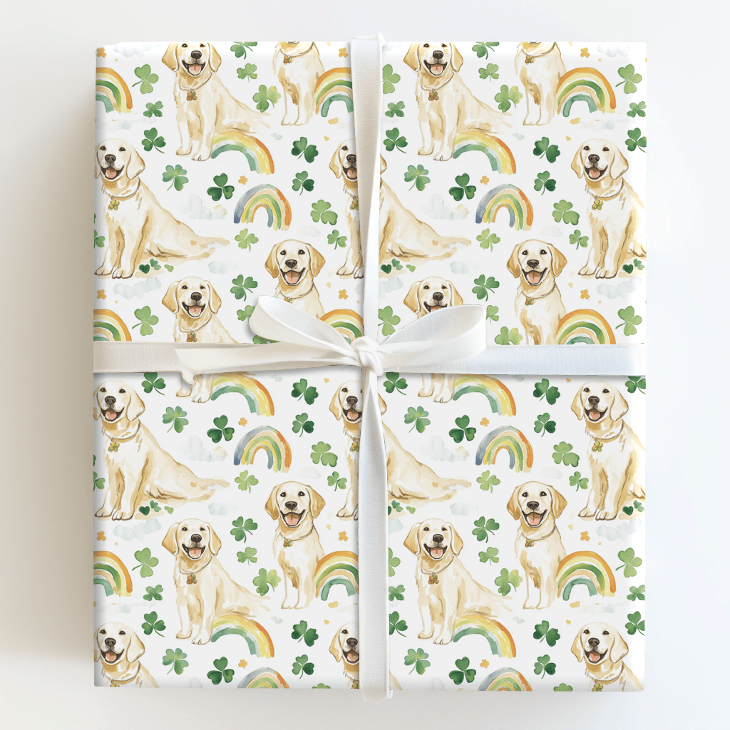 Rainbows with the White Lab - Wrapping Paper - Aspen & Arlo