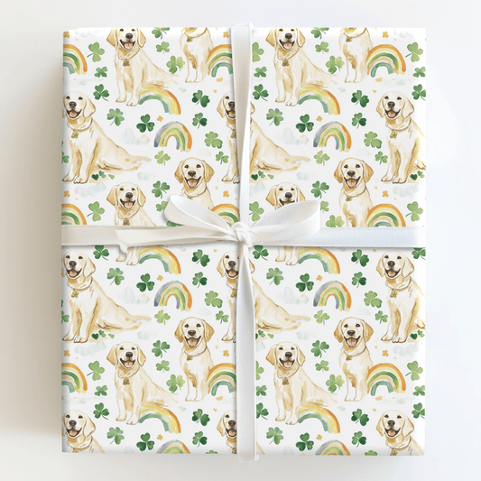 Rainbows with the White Lab - Wrapping Paper - Aspen & Arlo
