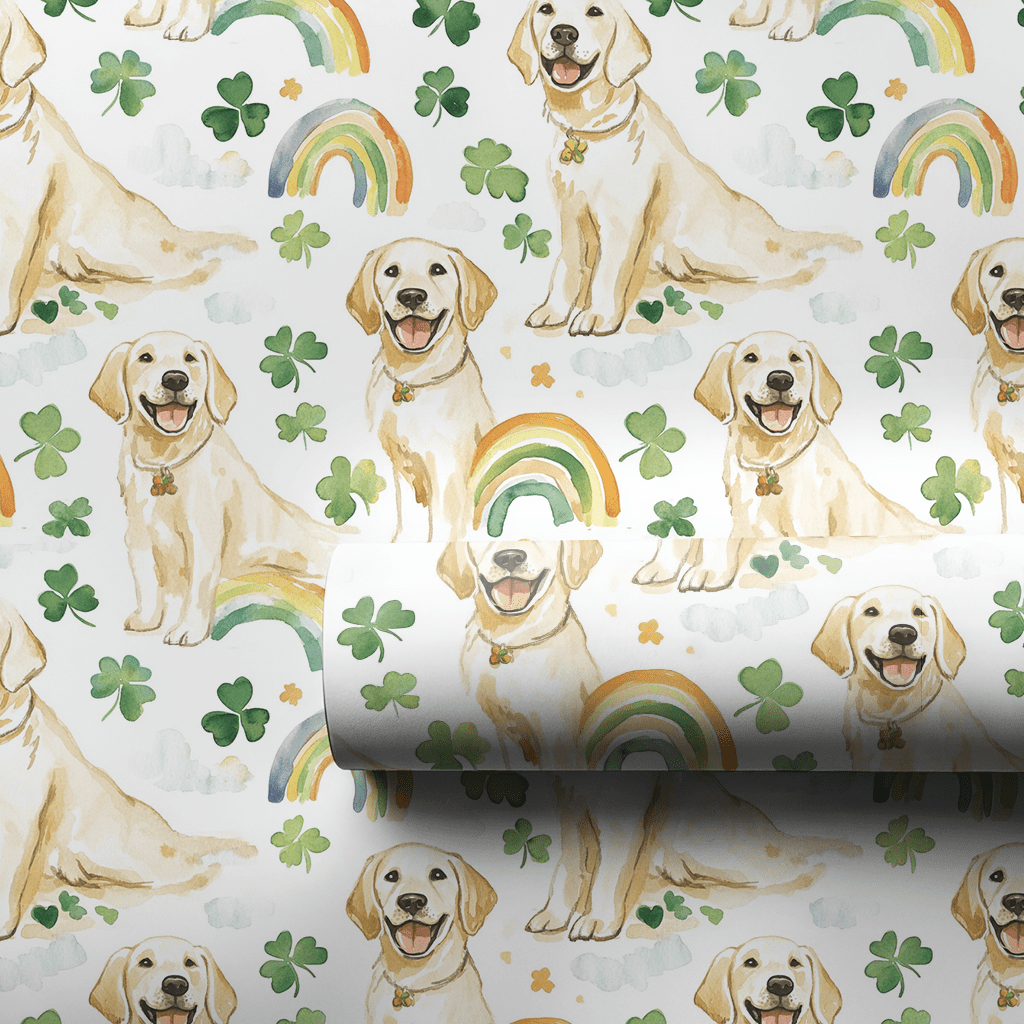 Rainbows with the White Lab - Wrapping Paper - Aspen & Arlo