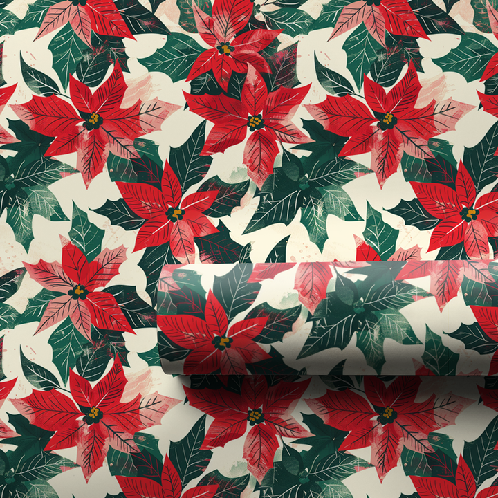 Set of Poinsettia - 1 Roll