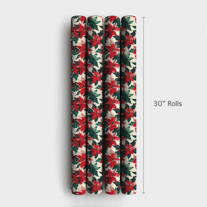 Set of Poinsettia - 4 Rolls