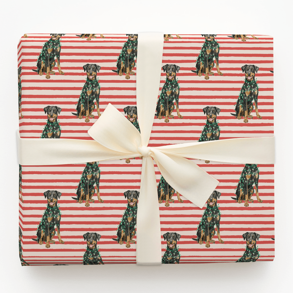 Decked Out Dobermans - Wrapping Paper - Aspen & Arlo