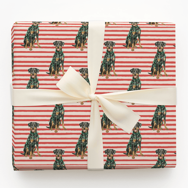 Decked Out Dobermans - Wrapping Paper - Aspen & Arlo