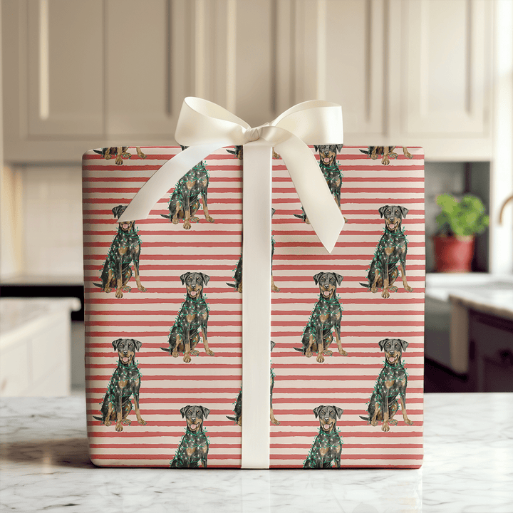 Decked Out Dobermans - Wrapping Paper - Aspen & Arlo