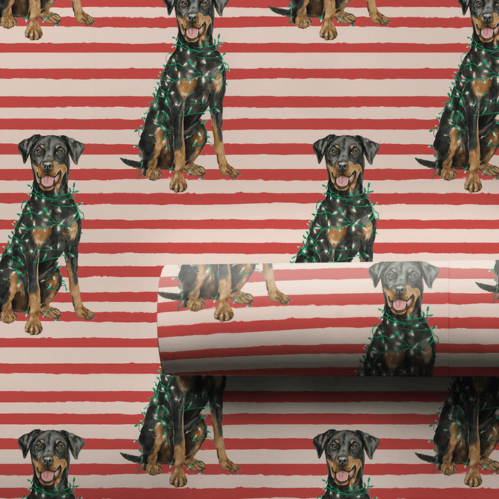 Decked Out Dobermans - Wrapping Paper - Aspen & Arlo