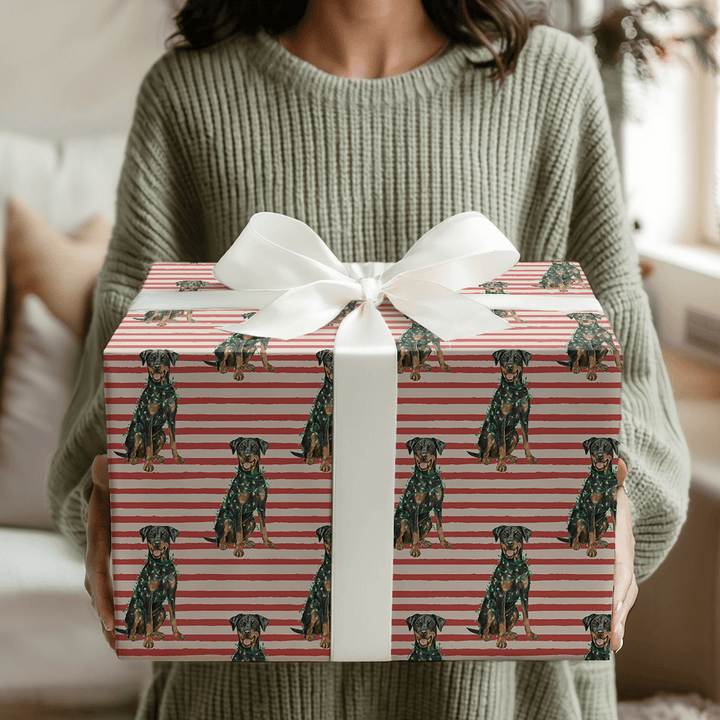 Decked Out Dobermans - Wrapping Paper - Aspen & Arlo