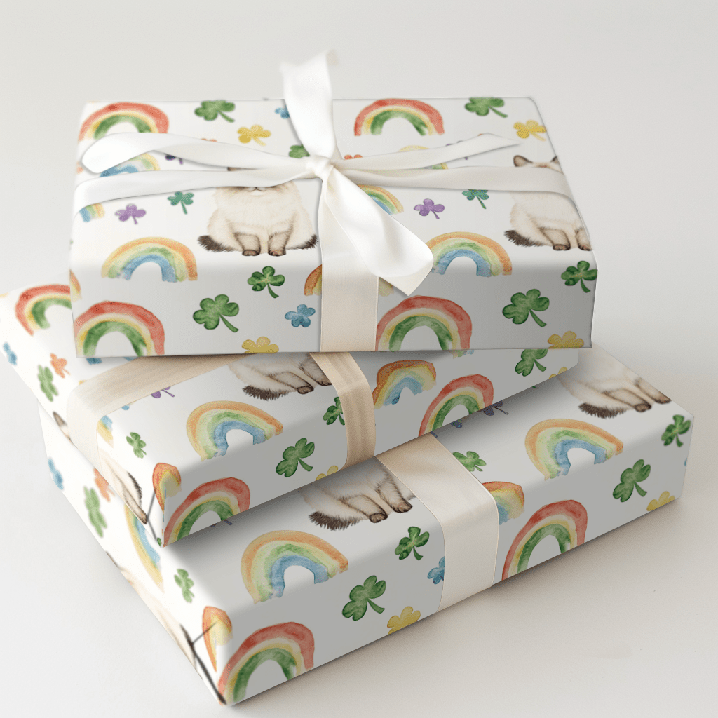 Rainbows with the Ragdoll - Wrapping Paper - Aspen & Arlo