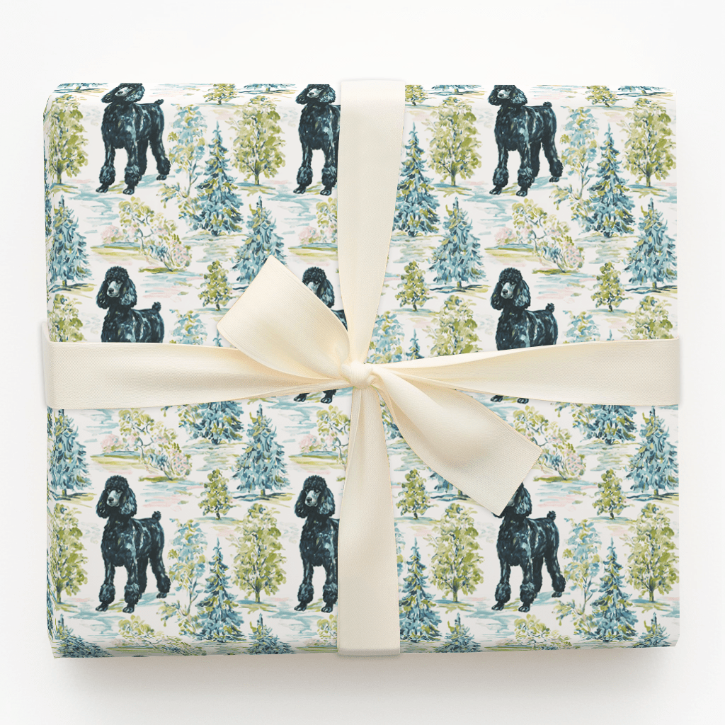 Woods Black - Wrapping Paper - Aspen & Arlo