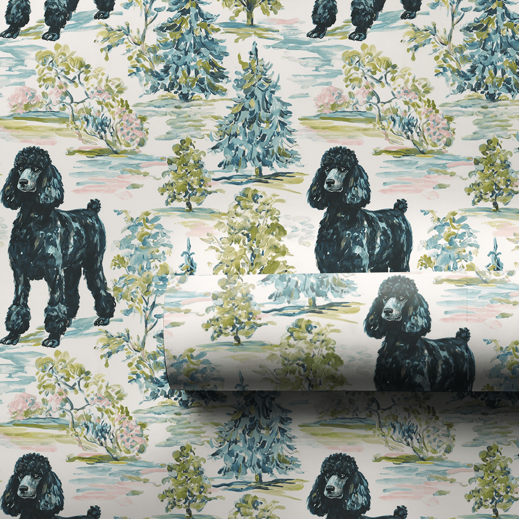 Woods Black - Wrapping Paper - Aspen & Arlo