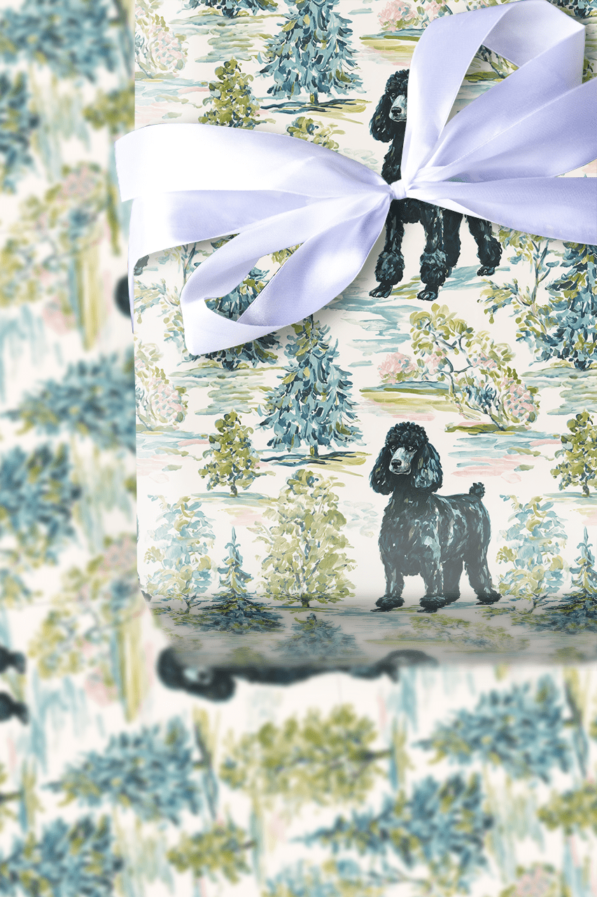 Woods Black - Wrapping Paper - Aspen & Arlo
