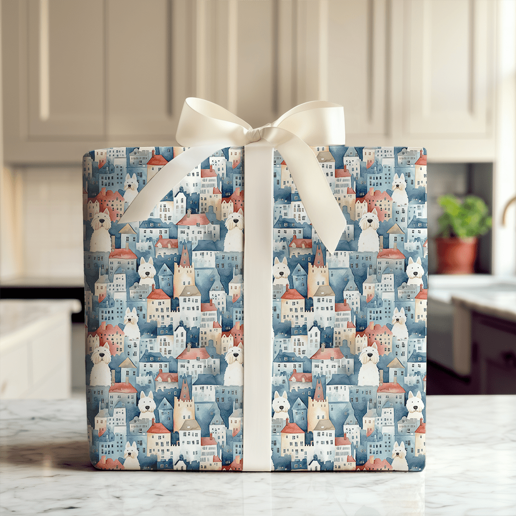 City with the Westies - Wrapping Paper - Aspen & Arlo