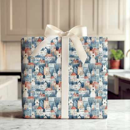 City with the Westies - Wrapping Paper - Aspen & Arlo