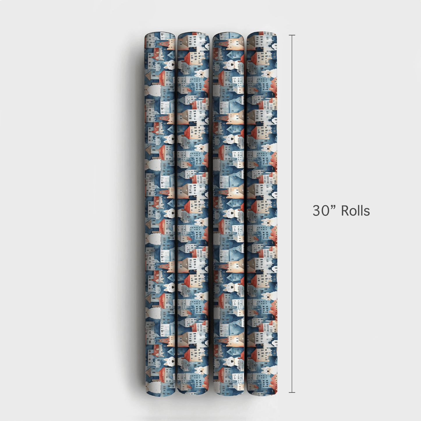 City with the Westies - Wrapping Paper - Aspen & Arlo
