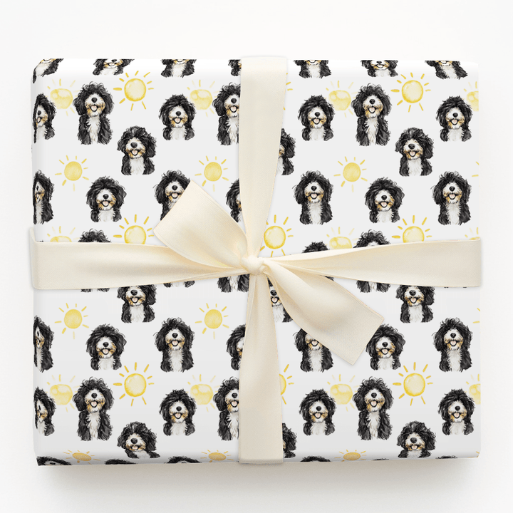 Sunny Day with the Bernadoodles - Wrapping Paper - Aspen & Arlo
