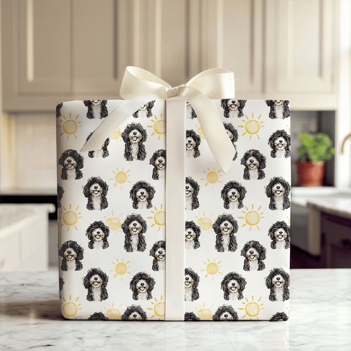 Sunny Day with the Bernadoodles - Wrapping Paper - Aspen & Arlo