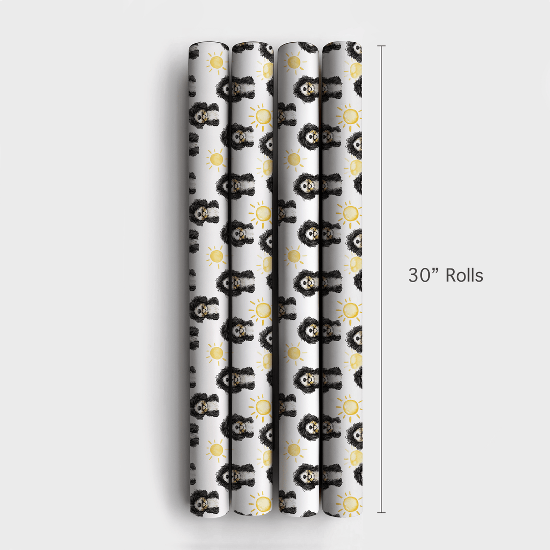 Sunny Day with the Bernadoodles - Wrapping Paper - Aspen & Arlo
