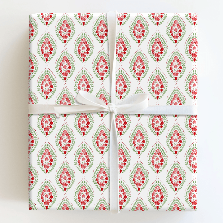 Peppermint Posies - Wrapping Paper - Aspen & Arlo