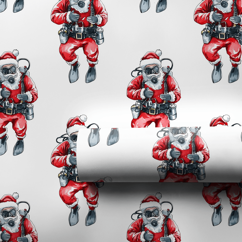 Undersea Claus - Wrapping Paper - Aspen & Arlo
