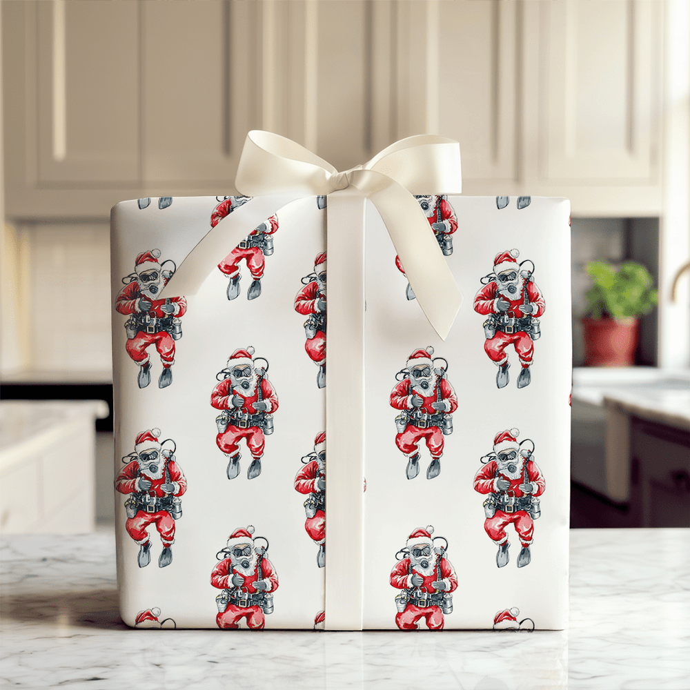 Undersea Claus - Wrapping Paper - Aspen & Arlo