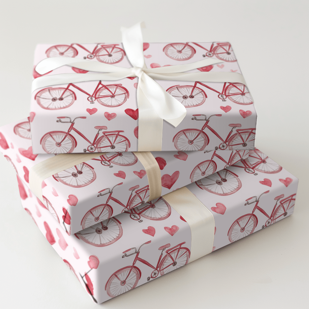 Bicycle Boo - Wrapping Paper - Aspen & Arlo