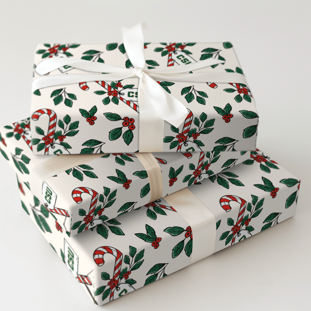 Peppermint CSU - Wrapping Paper - Aspen & Arlo