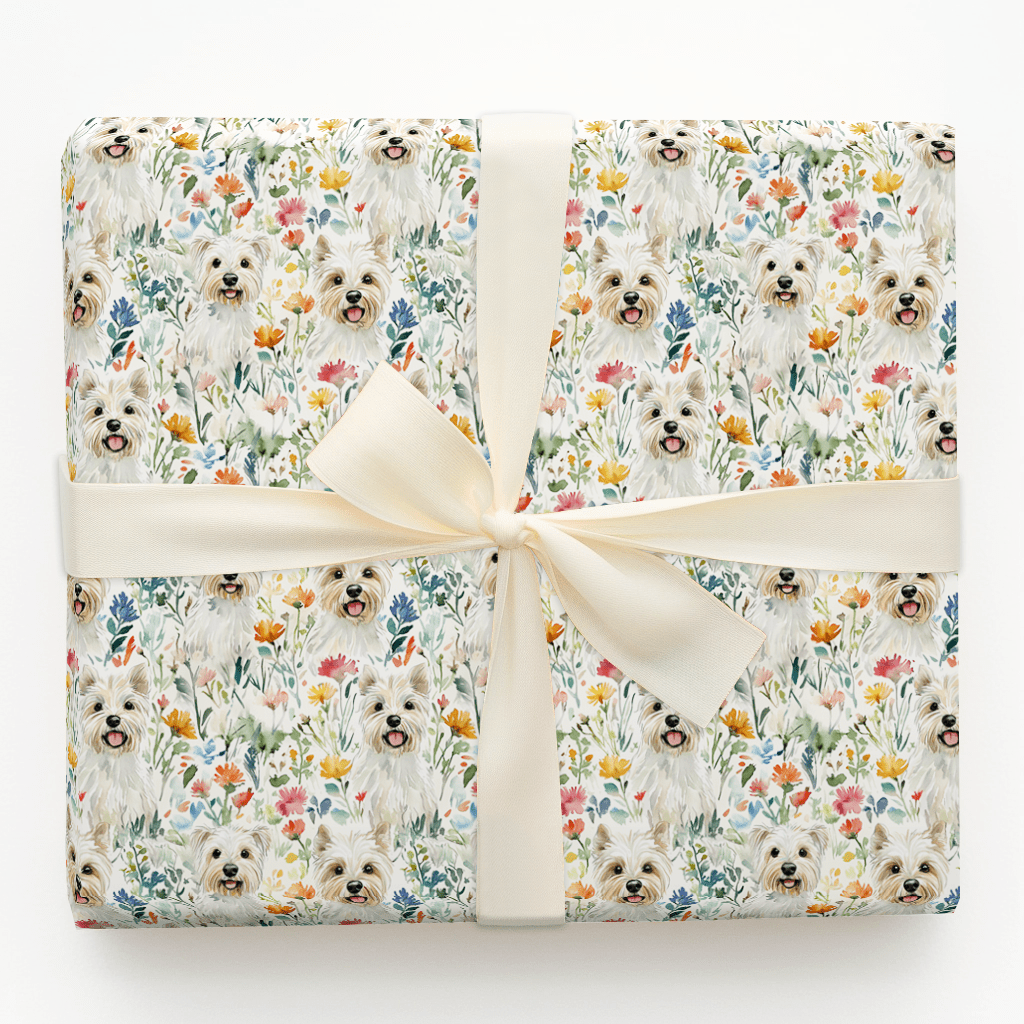 Garden with the Westie - Wrapping Paper - Aspen & Arlo