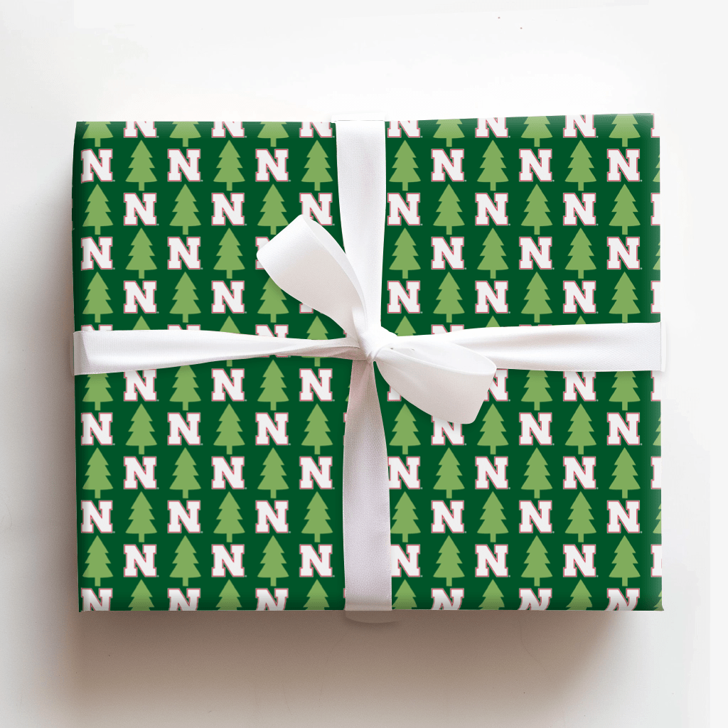 Husker Holiday Pines - Wrapping Paper - Aspen & Arlo