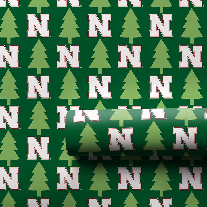 Husker Holiday Pines - Wrapping Paper - Aspen & Arlo
