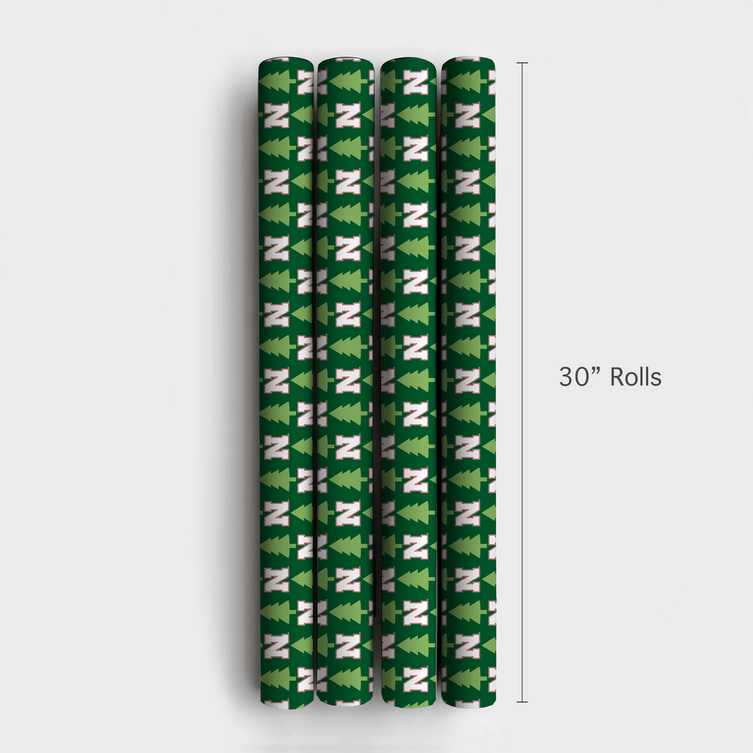 Husker Holiday Pines - Wrapping Paper - Aspen & Arlo