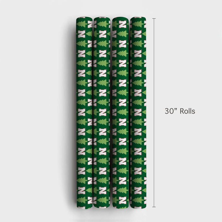 Husker Holiday Pines - Wrapping Paper - Aspen & Arlo
