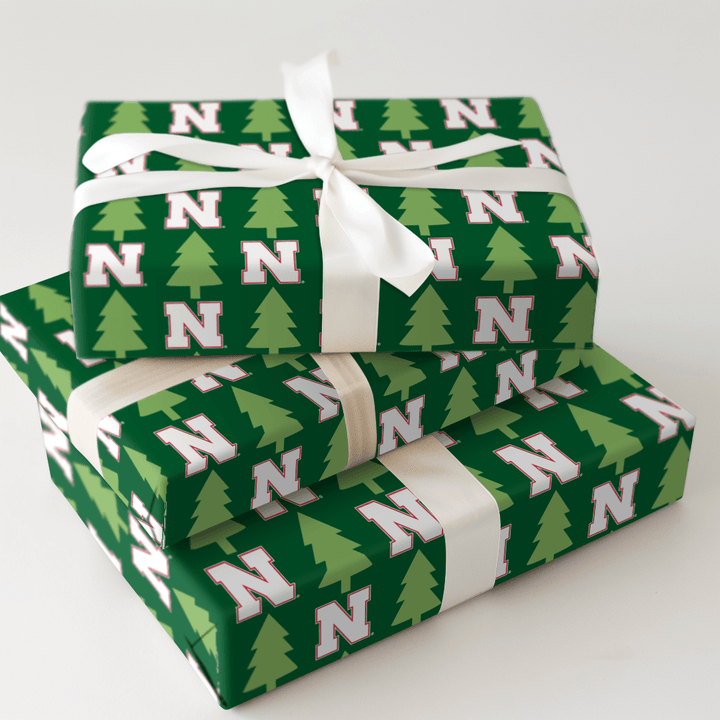 Husker Holiday Pines - Wrapping Paper - Aspen & Arlo